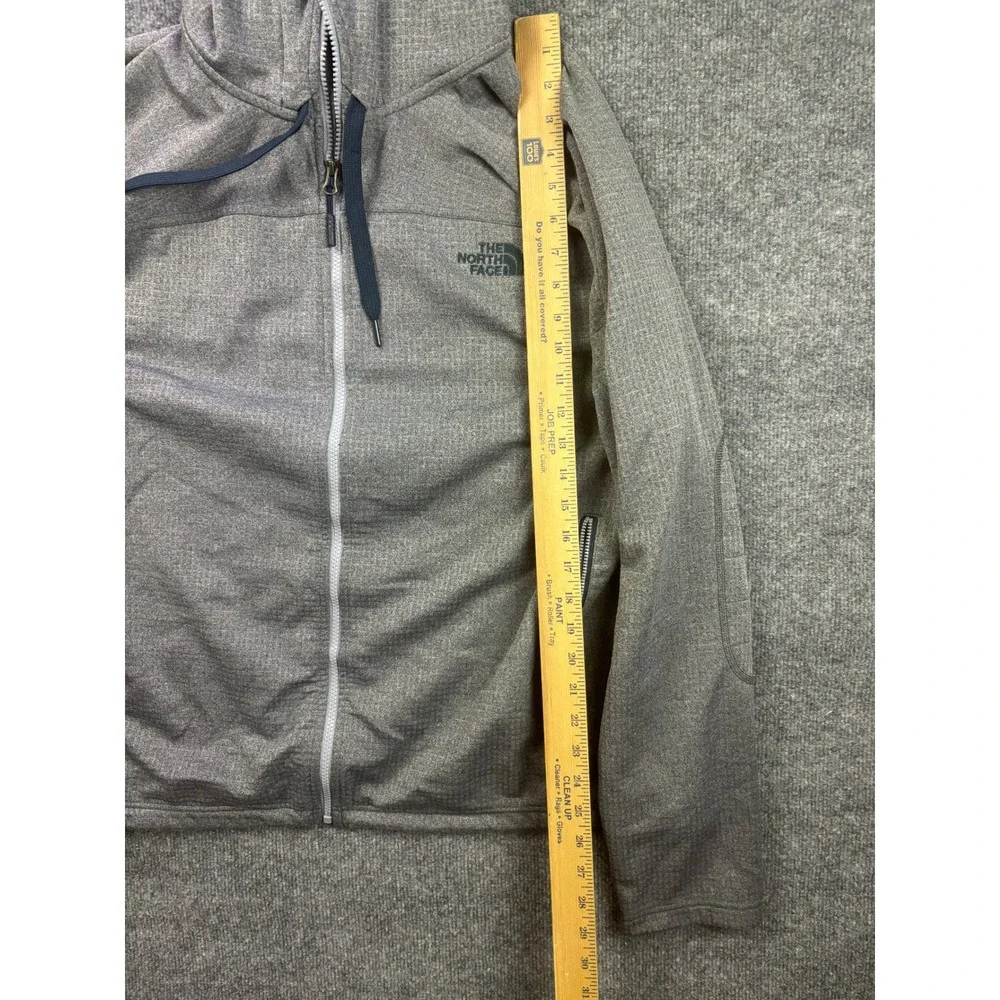 The North Face Needit Full Zip Hoodie Mens XL Waffle Lined Grid Fleece Jacket
